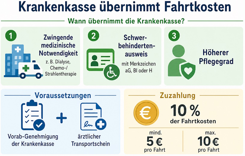 Krankenkasse übernimmt Fahrtkosten Krankenkasse übernimmt Fahrtkosten