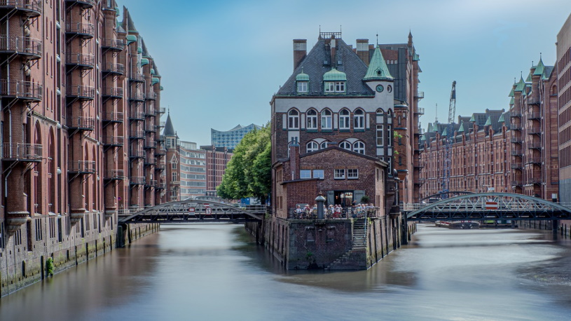 Kanle in der Hamburger Speicherstadt