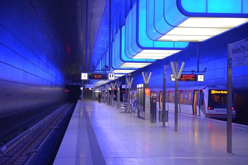 U-Bahn-Station HafenCity in Hamburg