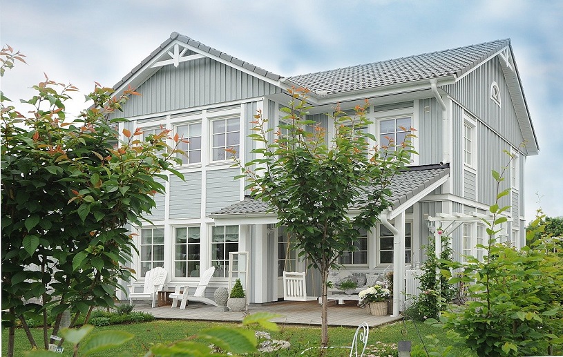 Holzstnderhaus in Schweden