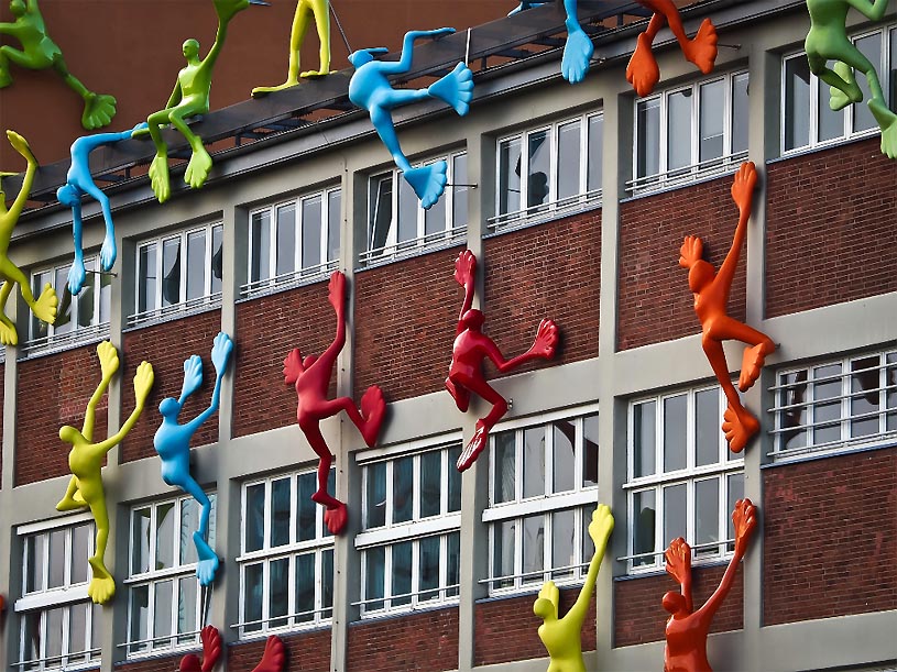 Gebäudefassade in Düsseldorf