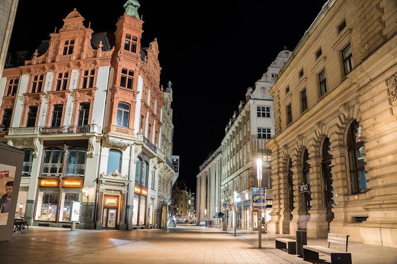 Leipzig bei Nacht