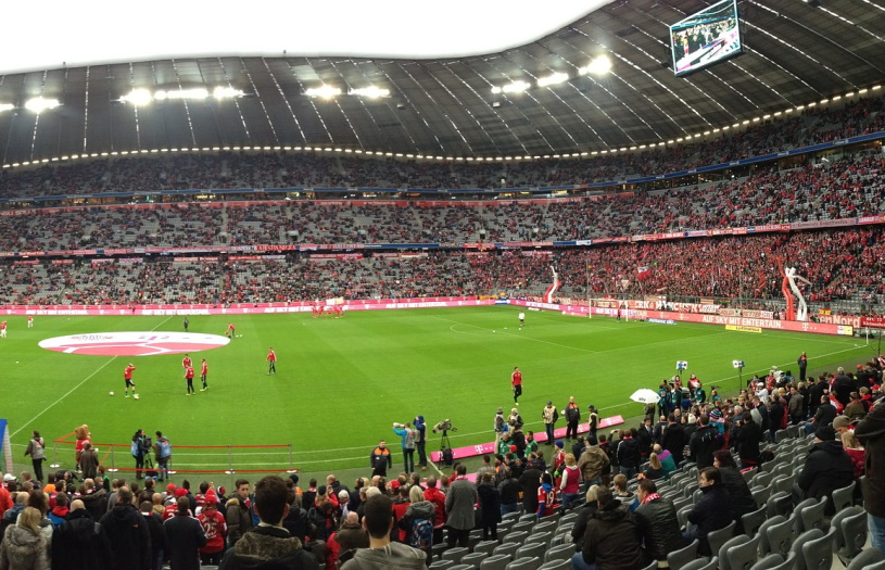 Fuballspiel in der Allianz Arena