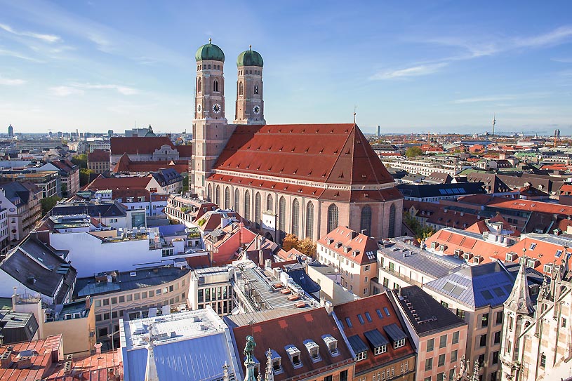 Blick auf Mnchen mit Frauenkirche