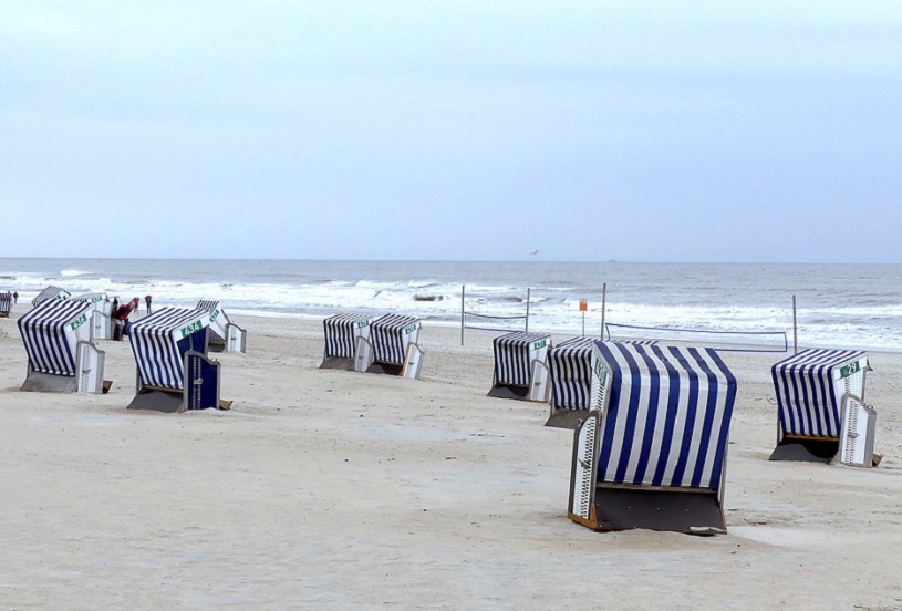 Strandkrbe auf Norderney