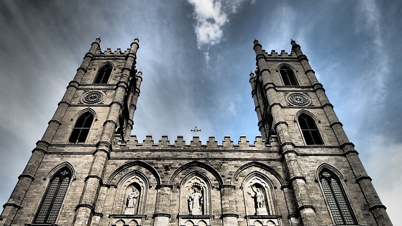 Die Notre-Dame Basilica in Montreal