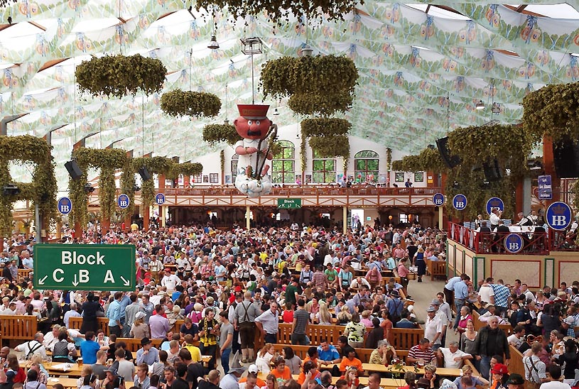 Festzelt auf dem Oktoberfest