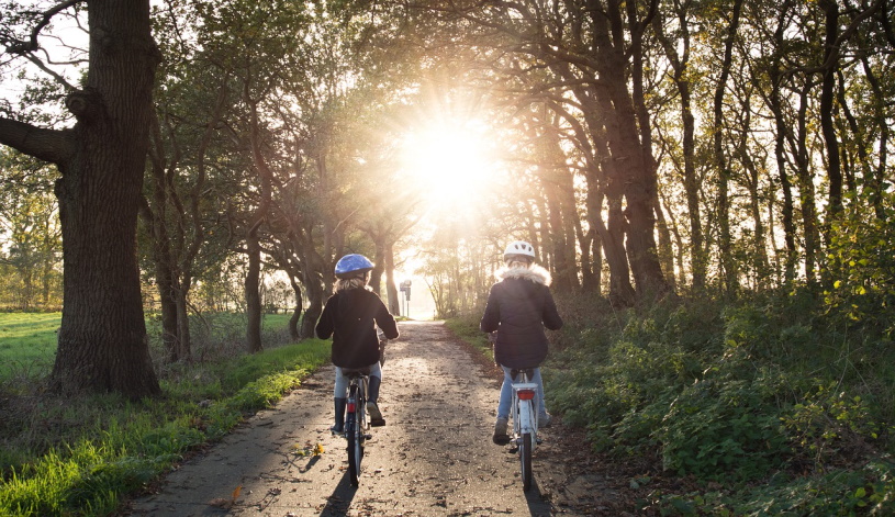 Radfahren im Park