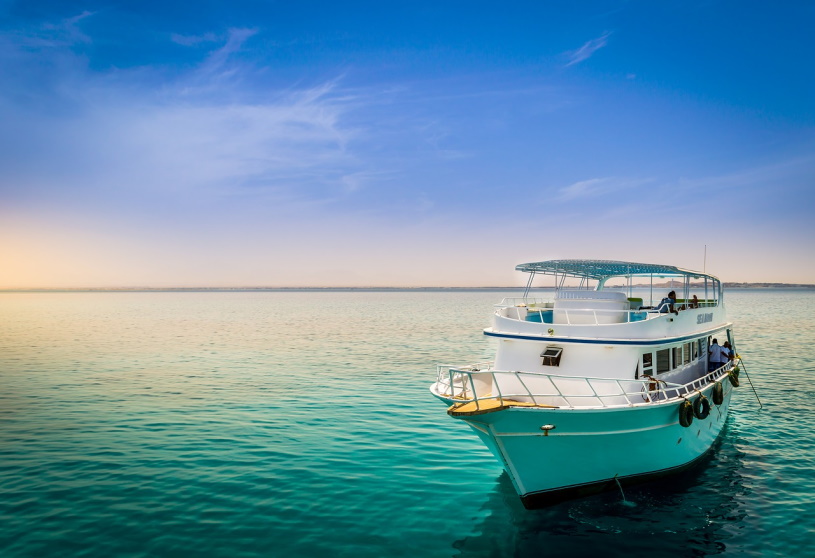 Boot auf dem Roten Meer