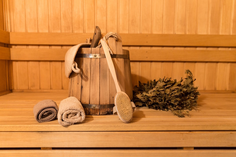 In der Sauna