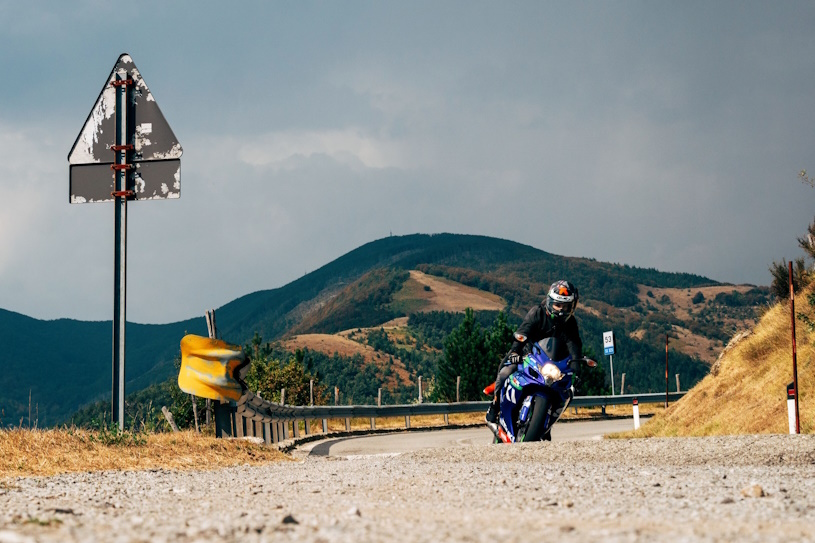 Motorradfahrer im Schwarzwald Motorradfahrer im Schwarzwald