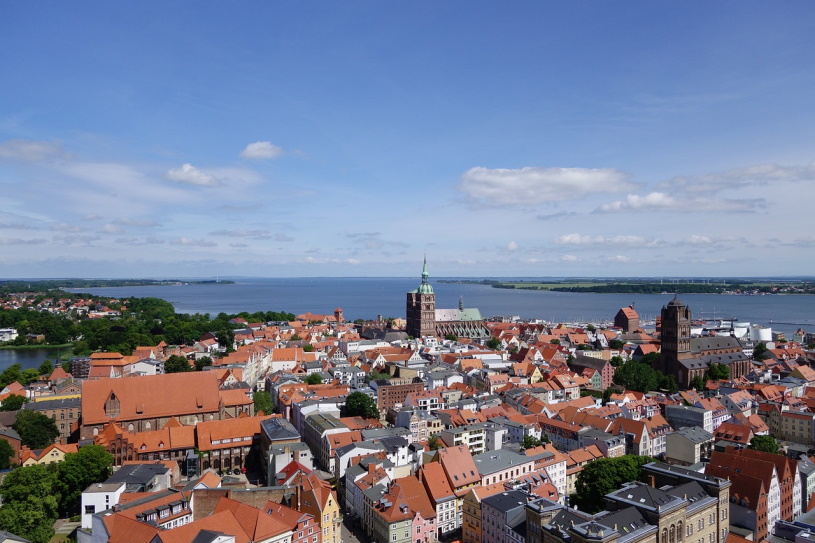 Blick auf Stralsund