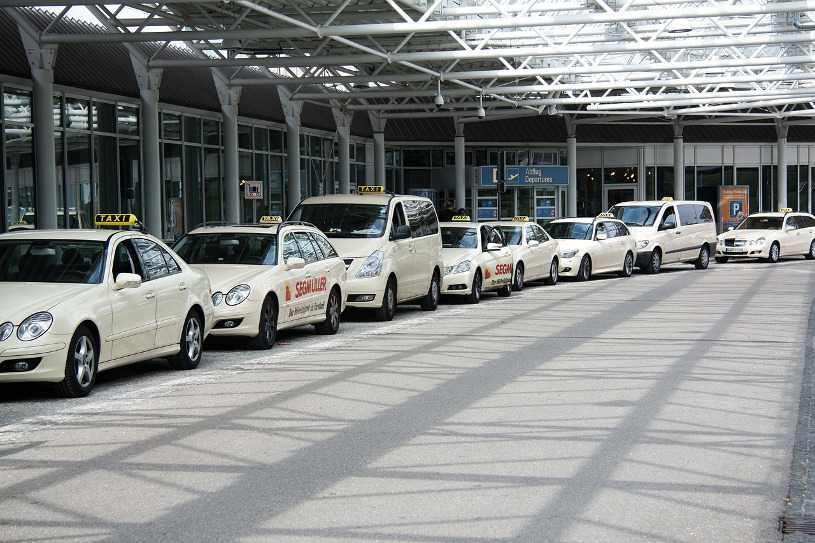 Taxen am Mnchner Flughafen