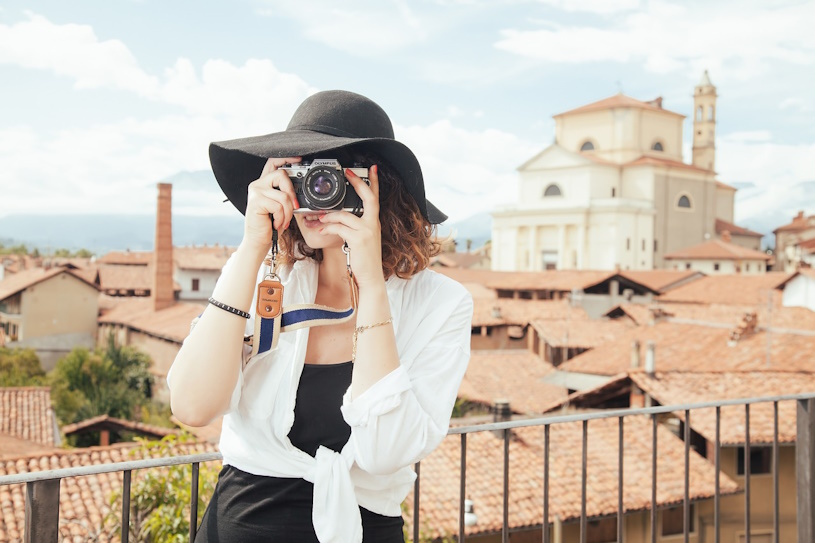 Tourist macht Foto