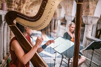 Klassische Musik mit Harfe